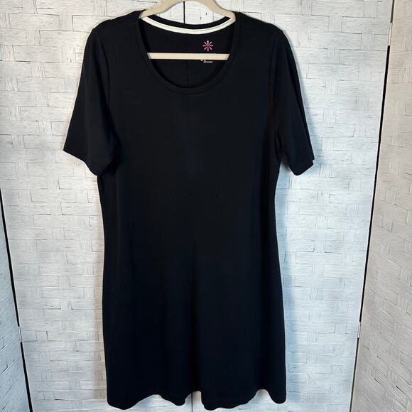 Isaac Mizrahi LIVE! Dresses & Skirts - ISAAC MIZRAHI LIVE Womens T Shirt Dress knit knee length normcore TradMom summer